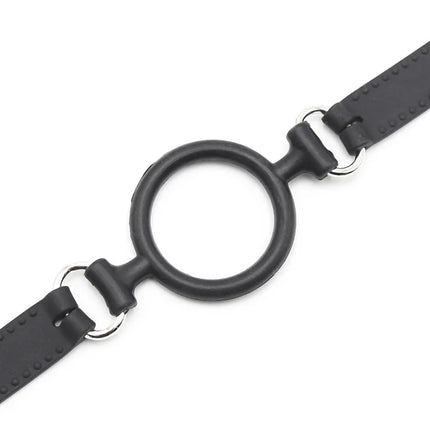 Silicone Open Mouth Oral Gag O Ring Full Silicone Head Harness Straps Couples Slave BDSM Adult Games Sex Products for Women Gay