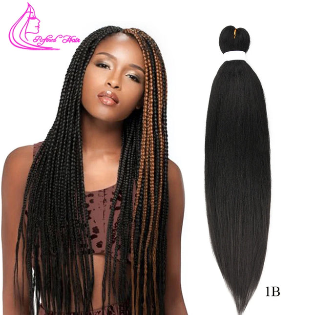 Easy Braiding Hair 26 inch long Jumbo Braids Yaki Straight Crochet Synthetic Ombre Hair Extensions Low temperature Fiber 90g/pc