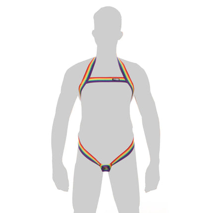 Men Harness Sexy Man Bondage Bodysuit Lingerie Costume Elastic Hollow Out Halter Chest Strap Fetish with Penis Ring Arnes Hombre