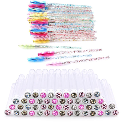 New Reusable Eyelash Brush Tube for Eyelash Extension Replaceable Eyebrow Brush Applicator Lash Mascara Wands Makeup Tools