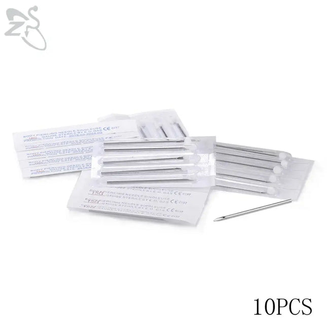 ZS Body Piercing Tool Kit 12-20G Disposable Professional Body Self Piercing Kits Clamp Gloves Tools Ear Lip Nose Navel Piercings