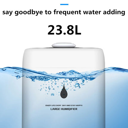 110V 220V 23.8L Air Humidifier Industrial Ultrasonic Humidificador Commercial Fruit Fresh Keep Cool Mist Maker Anion Air Purifie