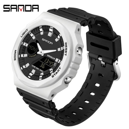 SANDA Outdoor Sports Watches Men Ms LED Digital Watches Military Waterproof Date Electronic Watch Boy Girl Relogio Masculino