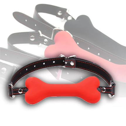 bone Gag Adult Fetish Stopper mute Sex games toys harness Boutique Strict Silicone Bit restraint Bondage Gear Pony&Puppy Play