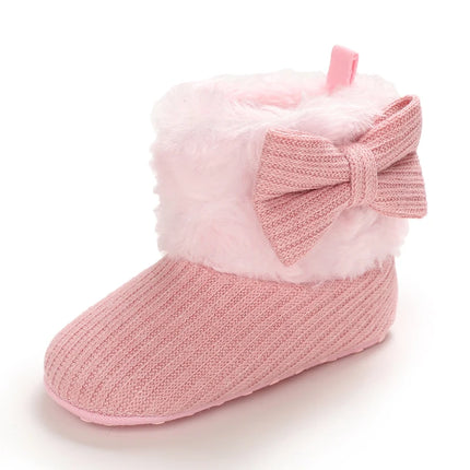 0-18M  Boots For Newborn Baby Girl Snow Boots Winter Thermal Shoes Plush Ankle Boots Winter Baby Boys And Girls Thermal Shoes