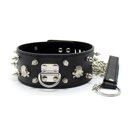 Fetish Gay Toys Slave Collar with Leash Adult Puppy Play Games Leather Collar Neck Bondage Cuffs BDSM Sex Toys for Men Gay