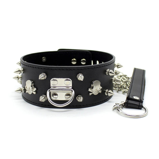 Fetish Gay Toys Slave Collar with Leash Adult Puppy Play Games Leather Collar Neck Bondage Cuffs BDSM Sex Toys for Men Gay