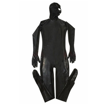 Men Sexy Hot PVC Faux Leather Catsuit Wetlook Latex Bodysuit Crotchless Clubwear Back Zipper Open Crotch Stretch Jumpsuits Male