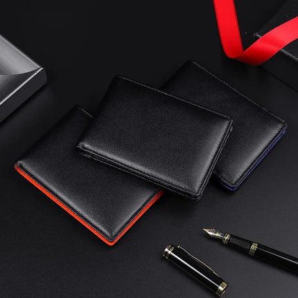 GENODERN RFID Blocking Men Mini Leather Ultra Fashion Dollar Slim Male Purse