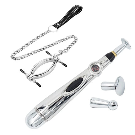 SM Electric Shock Vaginal Stimulator Labial Strap Clip G-Spot Clitoris Stimulator Adult Sex Toys For Women BDSM Bondage Products