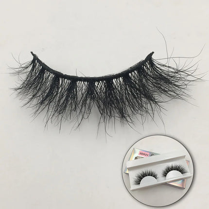 RED SIREN Fluffy Mink Lashes Short Messy Wispy Natural Eyelashes 10mm-18mm Hamdmade Real 3D Mink Eyelashes Makeup False Lashes