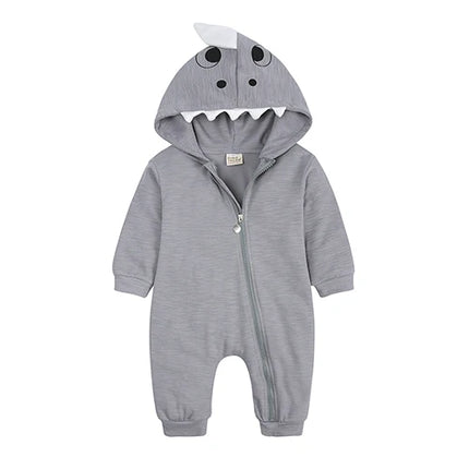 New Bodysuit For Newborn Rompers Baby Boys Girls Clothes Long Sleeve Solid Hoodies Bear Jumpsuit Costume Infant Onesies 3M-24M