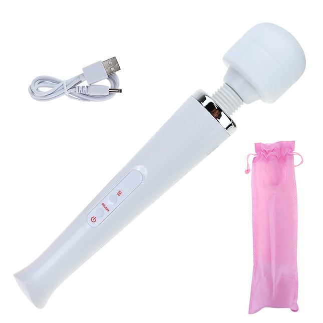Huge Magic Wand Vibrator for Women USB Charge Big AV Stick Female G Spot Massager Clitoris Stimulator Adult Sex Toys for Woman