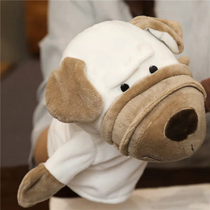Stuffed Plush Animals Toys Hand Finger Story Puppet Kawaii Dolls Educational Baby Toys Lion Elephant Bunny Monkey Children GIft