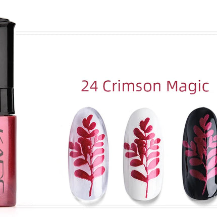 41pcs Nail Stamping Polish Set Nail Art Printing Varnish DIY Design for Stamping Plate Nail Polish Semi-transparent Lacquer Set