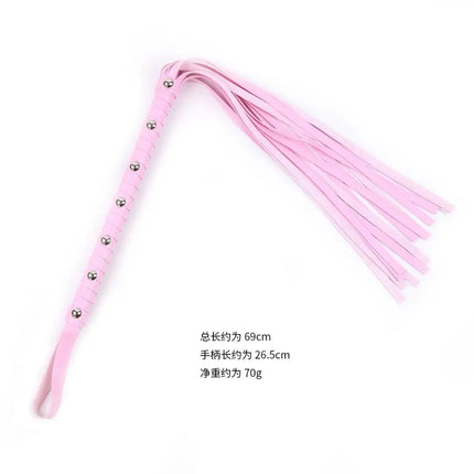 59cm BDSM PU Leather Rivets Fetish Bondage Sexy Whip Flogger Sex Toys For Couples Spanking  tickle Knout Adult Games
