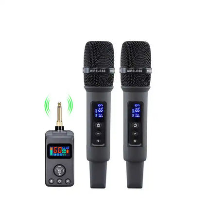 UHF Wireless Microphone AUX Use Microphone BT Recharging Anti Howling Effect Adjusted Echo Cancellation DSP Microphone