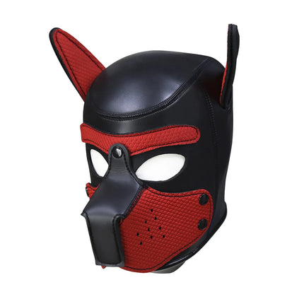 20 Styles Neoprene Puppy Play Dog Hood Mask,Bdsm Bondage Slave Pet Roleplay Party Pup Mask,Removable Muzzle,Couple Flirt Sex Toy