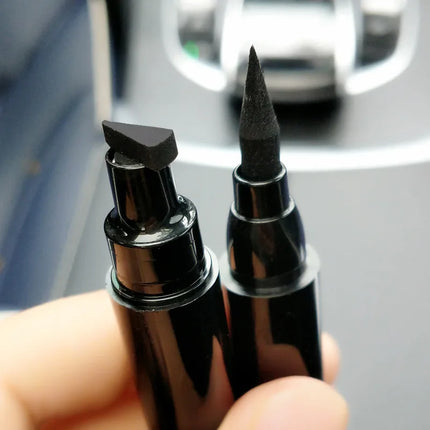 1pcs Big Double-headed seal eyeliner Waterproof and quick-drying black liquid eyeliner small lash glue pen Eye makeup cosmetic
