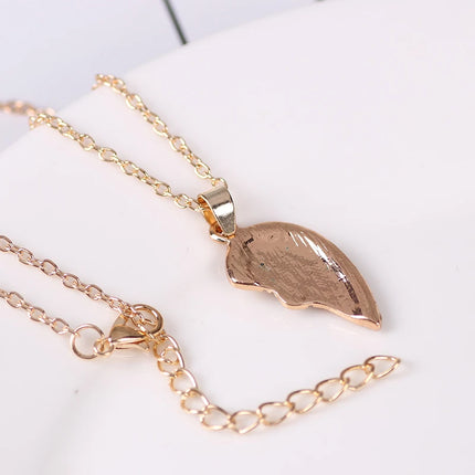 Unisex New 2 Pcs Heart Shape Best Friends Couple Necklaces Crystal Bff Friendship Forever Charm Jewelry For Girls Gifts