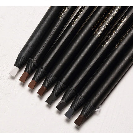 Brown Eyebrow Pencil Waterproof High Quality Professional Female Cheap Eyebrow Enhancer Chinese Cosmetics Haozhuang Brand Makeup