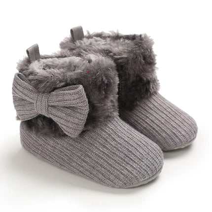0-18M  Boots For Newborn Baby Girl Snow Boots Winter Thermal Shoes Plush Ankle Boots Winter Baby Boys And Girls Thermal Shoes