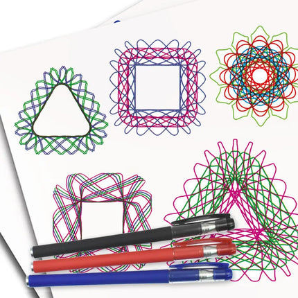 Multi-function Geometric Ruler Drawing Painting Spirograph Tools Kit for Children Educational Coloring Spiral Gears Drafting Toy