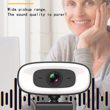 Webcam Mini 4K USB Computer 2K Webcam  Full HD 1080P Web  For Work With Microphone Tripod For PC Laptops Live Streaming Camera