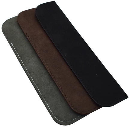 Soft Pencil Case Holder For One Pen PU Leather Pencilcase Writing Materials Stationery Storage Bag Office School Supplies Gift