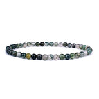Moss Agate / 4mmBeads-19cm
