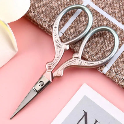 Retro Sewing Needlework Scissors Stainless Steel Household Embroidery Thread Scissors Handicraft Tools Pruning Tailor Scissors