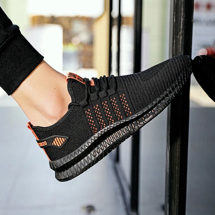 Fashion Sneakers Lightweight Men Casual Shoes Breathable Male Footwear Lace Up Walking Shoe