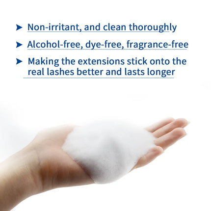 NAGARAKU Eyelash Extension Cleansing Mousse Shampoo Foam Pro Eyelashes Cleaner Bubble Non-irritation Gentle Fast Clean