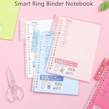 Japan Kokuyo Campus Smartring Loose-leaf Notebook Transparent Coil Loose-leaf Notebook A5/B5 10 Sheets Paper Convenient Notebook
