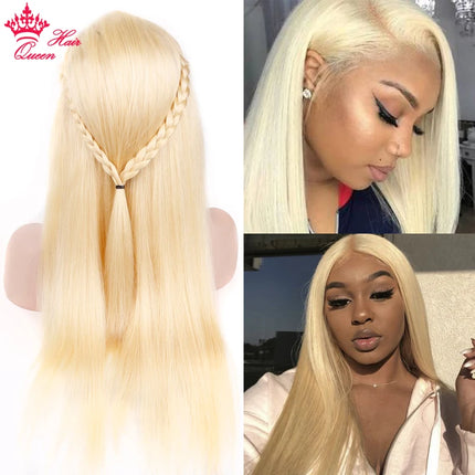 Real HD Lace 613 Blonde 13x6 13x4 Lace Full Frontal HD 5x5 Closure Wig Invisible Melt Skin Lace 100% Human Hair Wigs Queen Hair