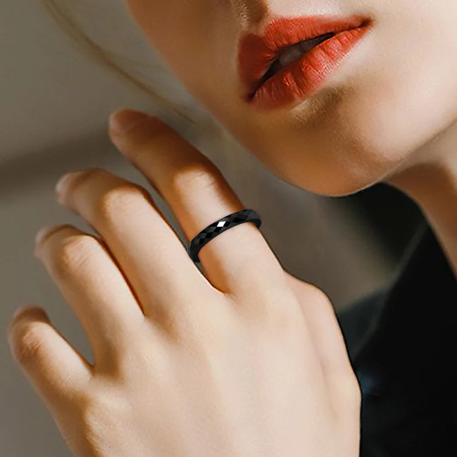 Casual Light Black White Ceramic Rings for Women Cut Surface Ceramic Jewelry Ring Fashion Women Ring Dropshipping