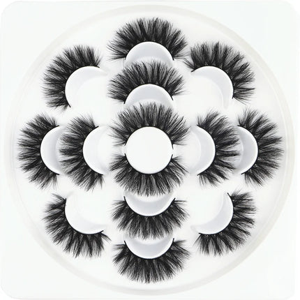 7/10 pairs 3D false eyelashes naturally long thick eyelashes 20mm dramatic eyelash extension sexy eye makeup eyelash cosmetics