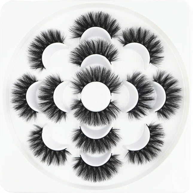 7/10 pairs 3D false eyelashes naturally long thick eyelashes 20mm dramatic eyelash extension sexy eye makeup eyelash cosmetics