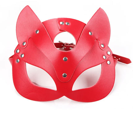 Sex Adult Products SM Sex Toy Fetish BDSM Female Leather Eye Mask & Collar Cosplay Adult Mask Game Masquerade Party Face Masks