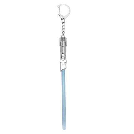 1 PCS Cosplay Toys Star Metal Keychain Lightsaber Light Saber Telescopic Key Ring Figure Toys