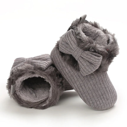 0-18M  Boots For Newborn Baby Girl Snow Boots Winter Thermal Shoes Plush Ankle Boots Winter Baby Boys And Girls Thermal Shoes