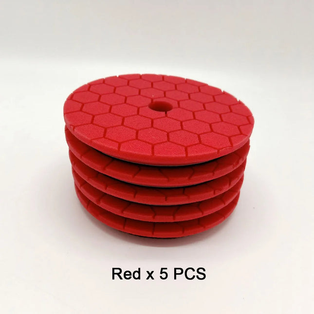 HUTU Car Polishing Pad Set Professional Car Polishing Product For Auto 5 Inch Car Sponge Buffing Waxing Pad For Car Polishier
