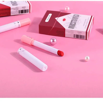 4-Lasting Stick Waterproof Lip Set - Long-Lasting Matte Lipstick with Transparent Finish - Perfect Valentine's Day Gift for Her
