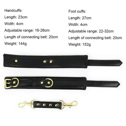 7 Colors PU Leather Sexy Handcuffs Black Restraints Foot Cuffs Bdsm Sex Toys for Couples Bondage Erotic Womens Adult games
