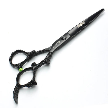 Sharonds 6/7/8 Silver Black Dragon Handle Hair Salon Hairdressing Scissors High Quality 440c Steel Professional Cutting Scissors