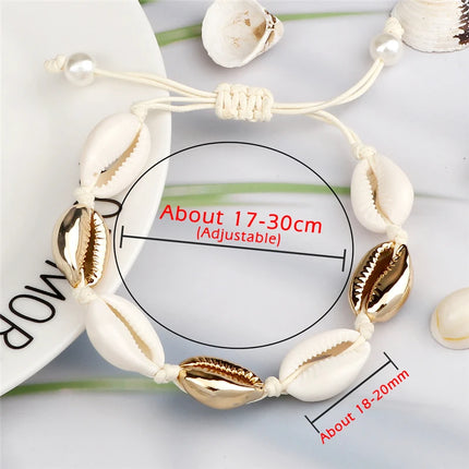 Women Seashell Anklet Silver Color Shell Bracelet for Girls Summer Beach Holiday Foot Ankle Jewelry Bohemian Leg Chain Gift