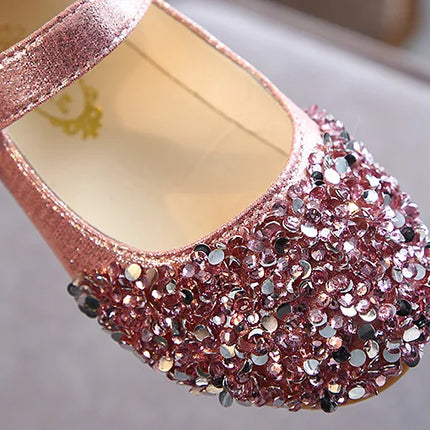 KushyShoo 2021 Spring New Children Shoes Girls Princess Shoes Glitter Children Baby Dance Shoes Casual Toddler Girl Sandals