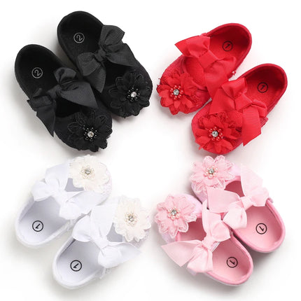 VALEN SINA Spring And Autumn 0-18 Months Baby Walking Shoes Flowers Soft Soles Breathable Baby Shoes Princess Shoes