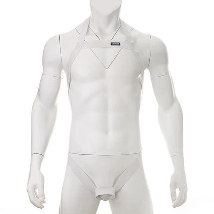 Men Harness Sexy Man Bondage Bodysuit Lingerie Costume Elastic Hollow Out Halter Chest Strap Fetish with Penis Ring Arnes Hombre
