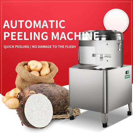 PP8 Automatic Small Peeling Machine 370W commercial canteen taro, ginger, potato and sweet potato cleaning and peeling artifact